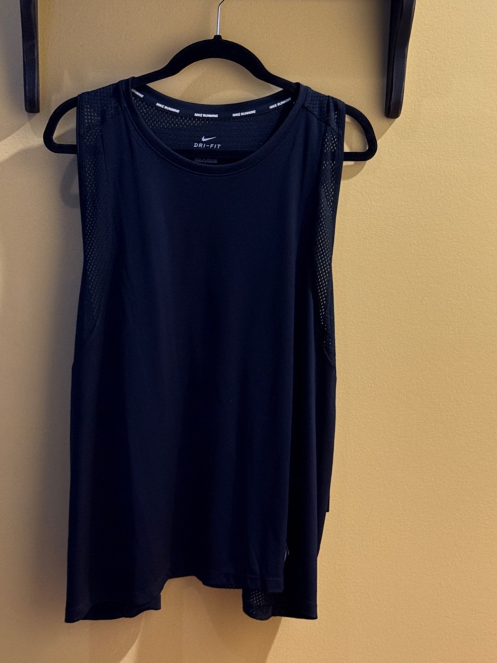 Nike Black Dri-FIT Mesh-Detail Women's Tank Top